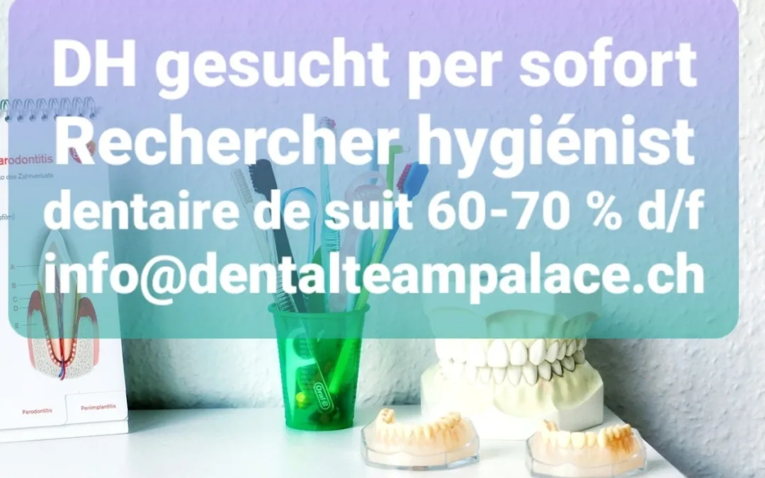 Dentalhygieniker/ in hygiénist 60-70 %